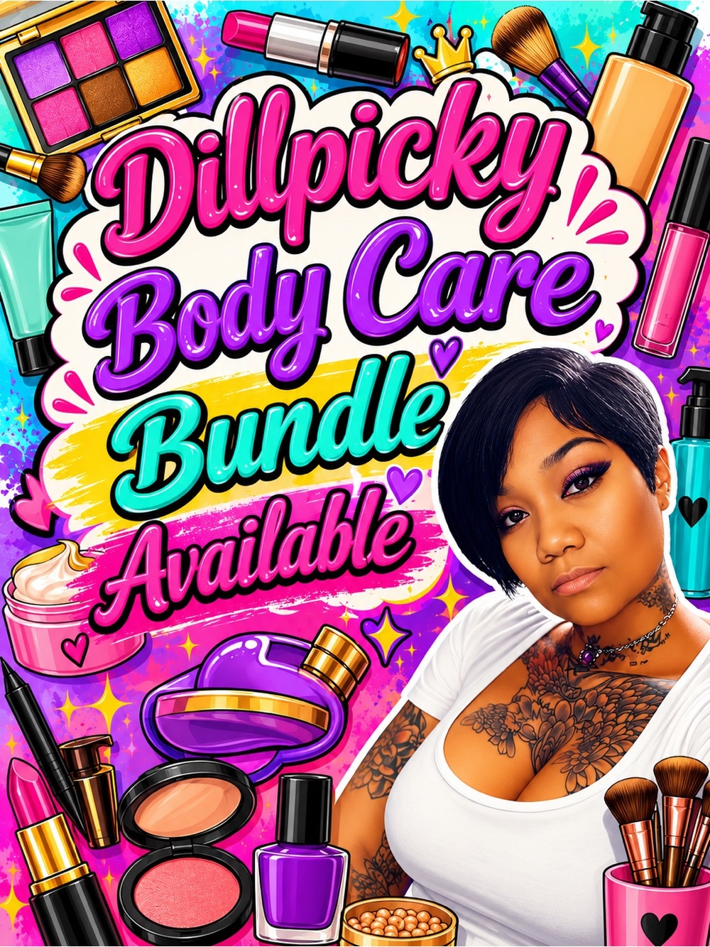 5 piece of Dillpicky body products